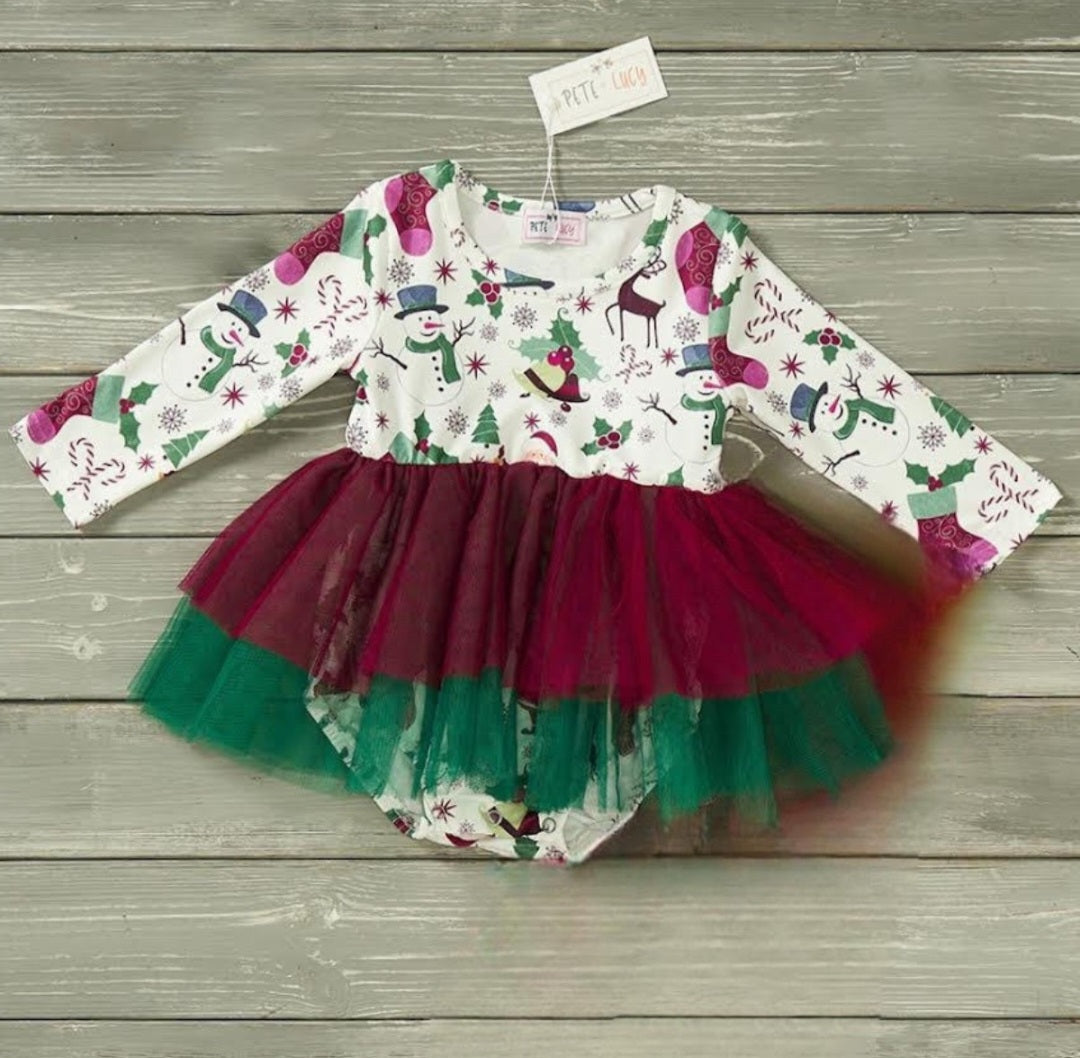 Christmas Family Girl's Romper