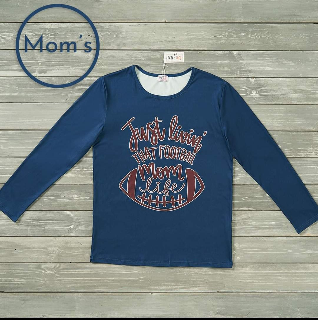 Leafy Fields Mom Top