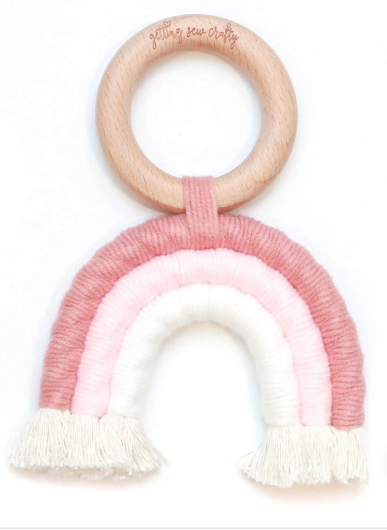 Macrame Rainbow Teether