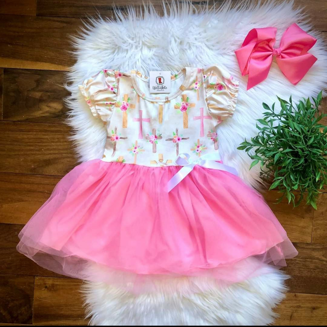 Easter Crosses Dress with Tulle