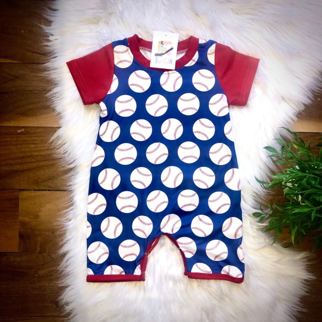 Baseball Romper