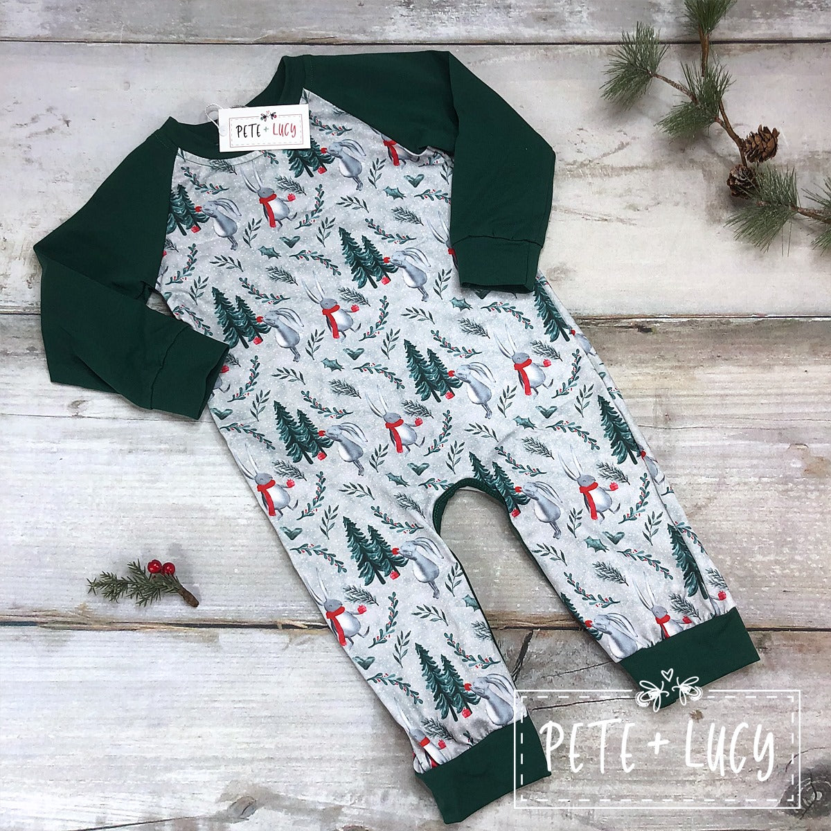Winter Bunny Romper