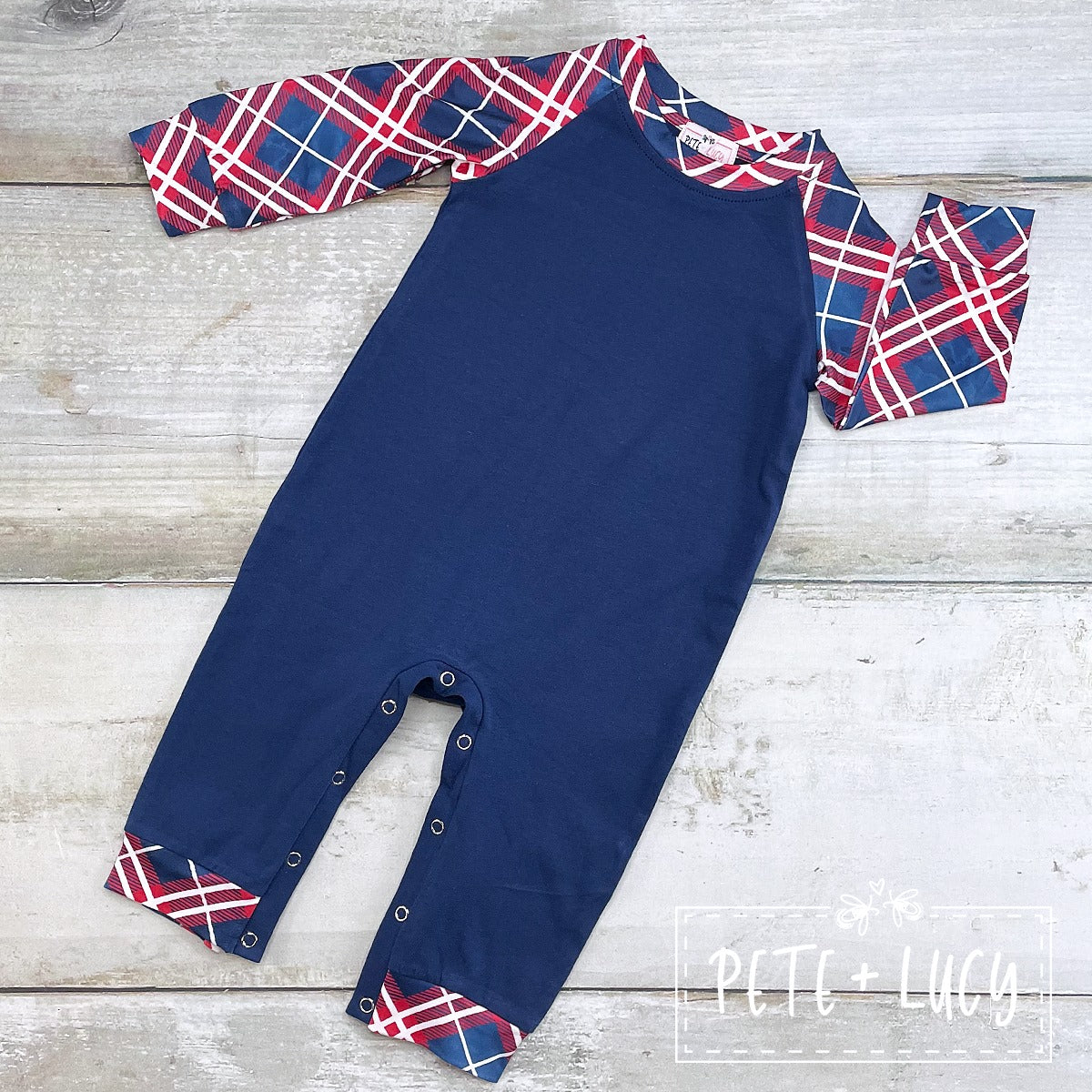 Winter/Christmas Family: Boy's Infant Romper