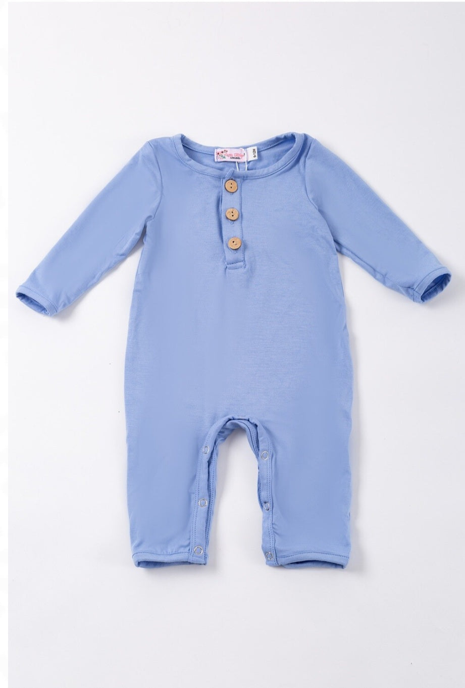 Steel Blue Bamboo Romper