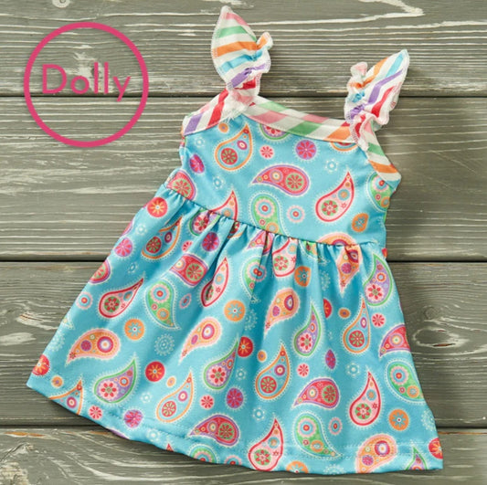 Poppin' Paisley Doll Dress