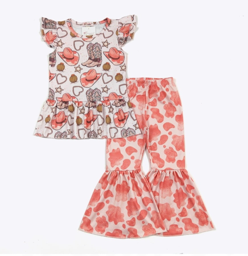 Coral Cowgirls Set
