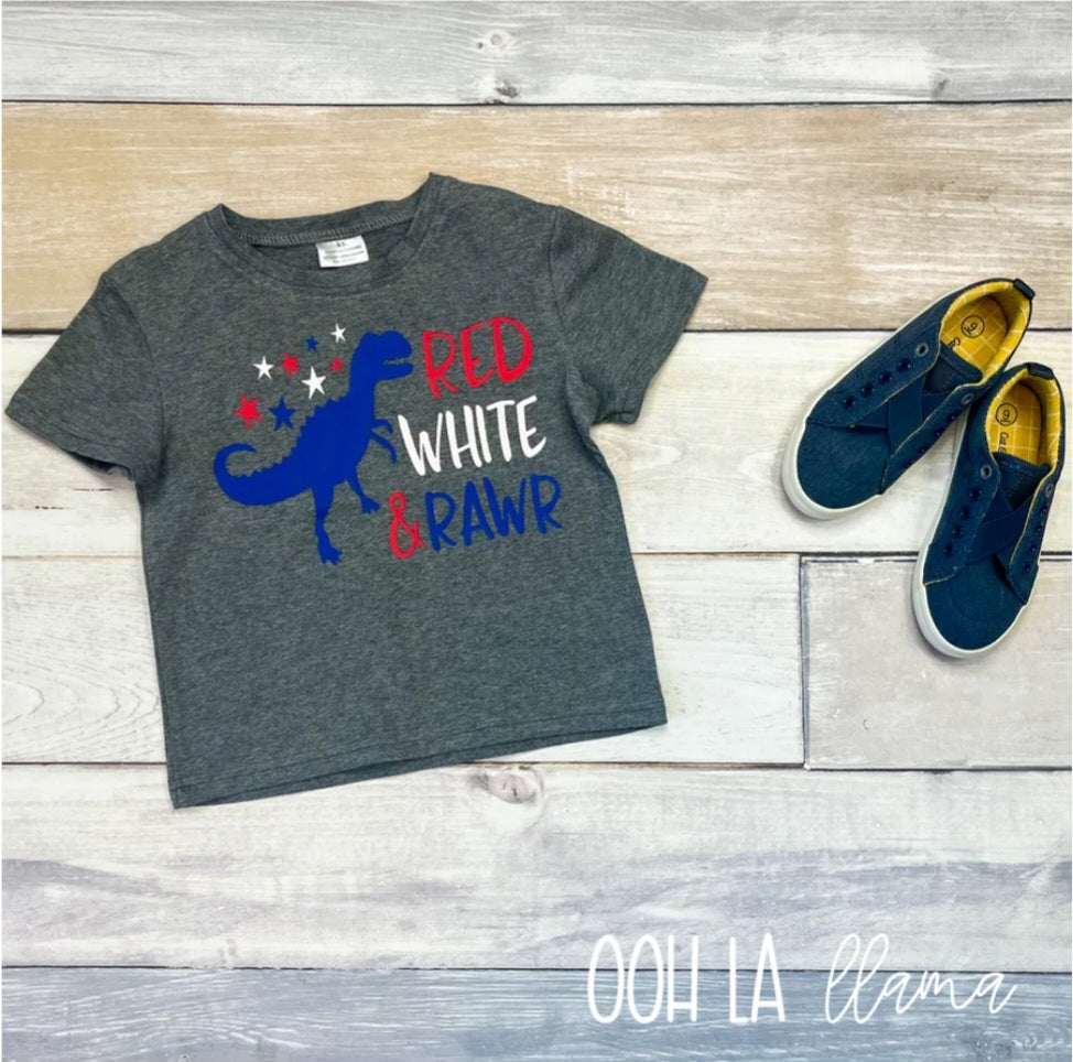 Red, White, & Rawr Tee
