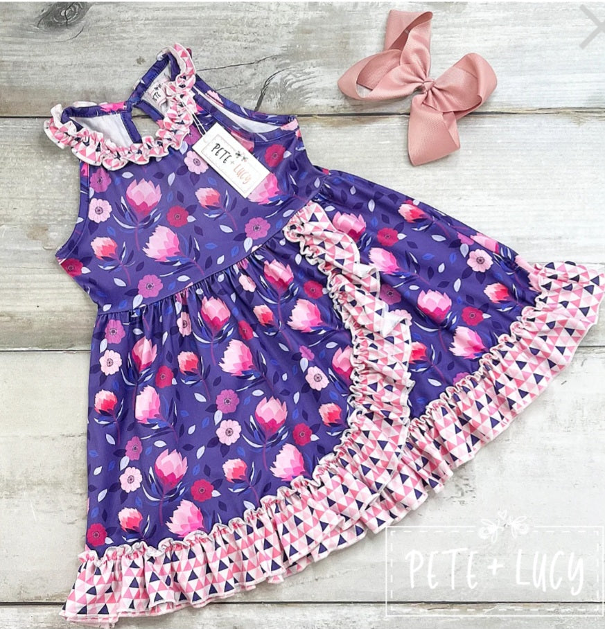 Purple Protea Dress