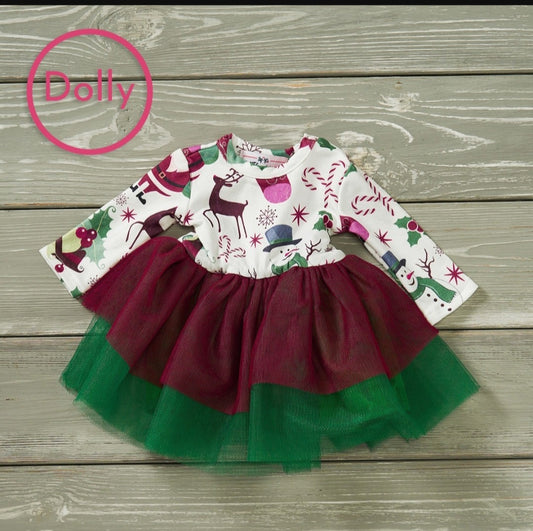 Christmas Family Doll Dress