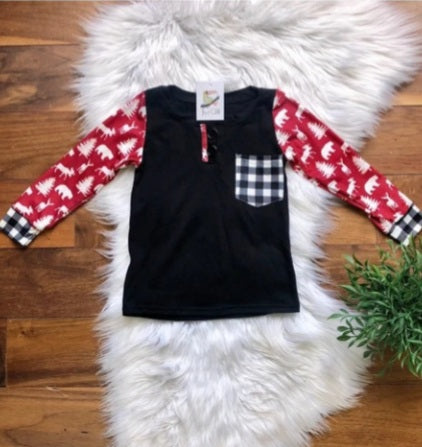 Winter Wonderland Pocket Henley by TwoCan