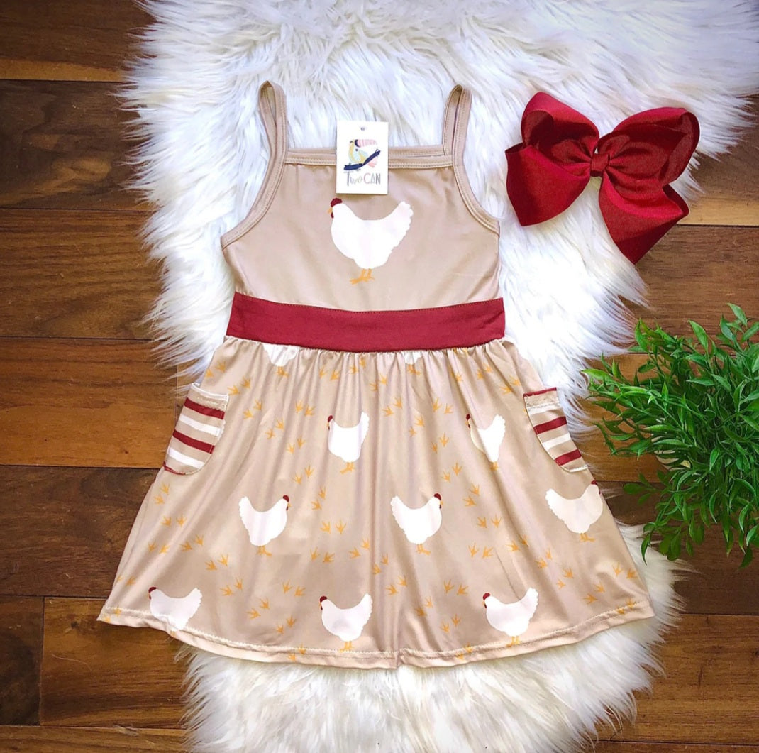 Khaki Chicken Dress