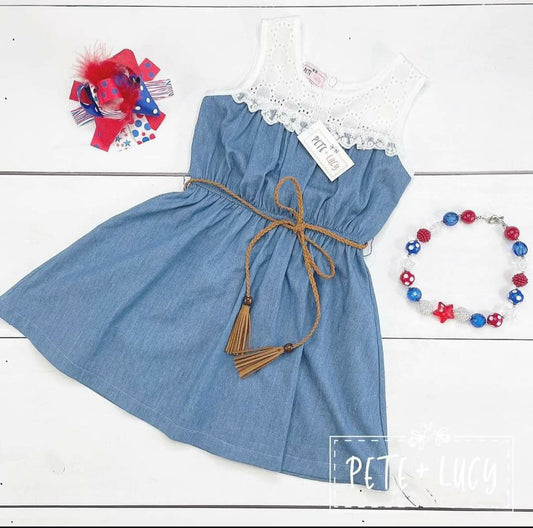 Girl's Chambray Dress