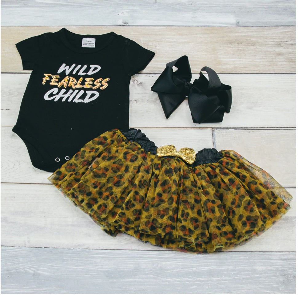 Wild & Fearless Romper/Tutu