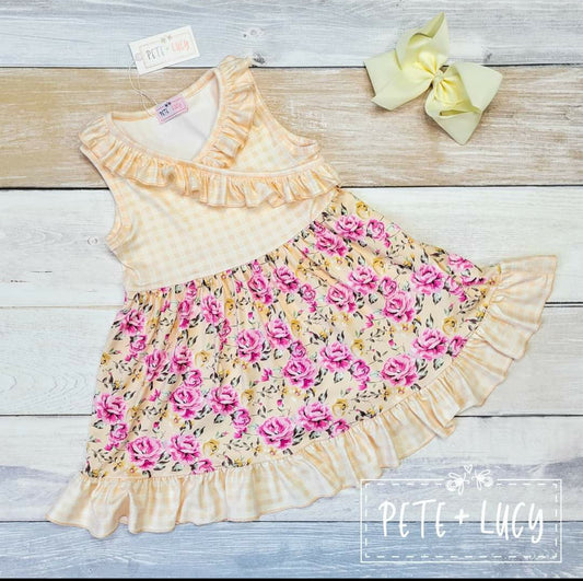 Antique Floral Dress