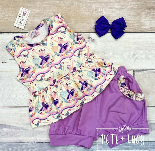 Pretty Ballerina 2 Piece Short Set