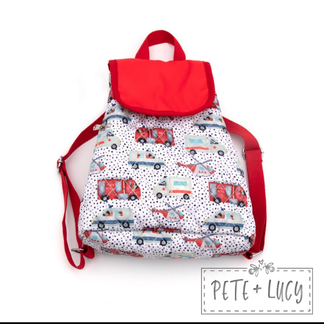 To The Rescue: Quilted Backpack