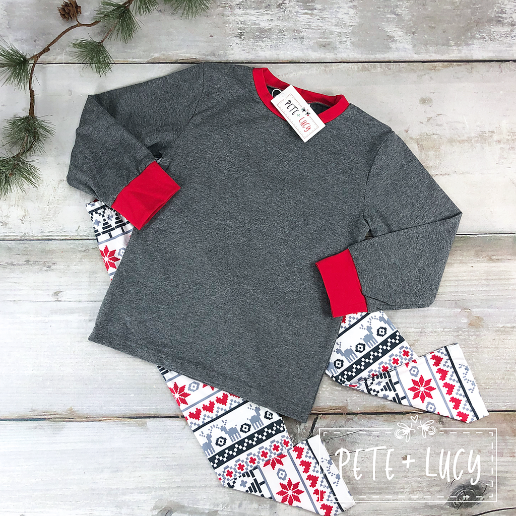 Gray Holiday Loungewear