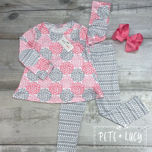 Pink and Gray 2 Piece Set
