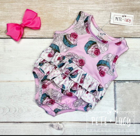 Regal Cupcakes Romper