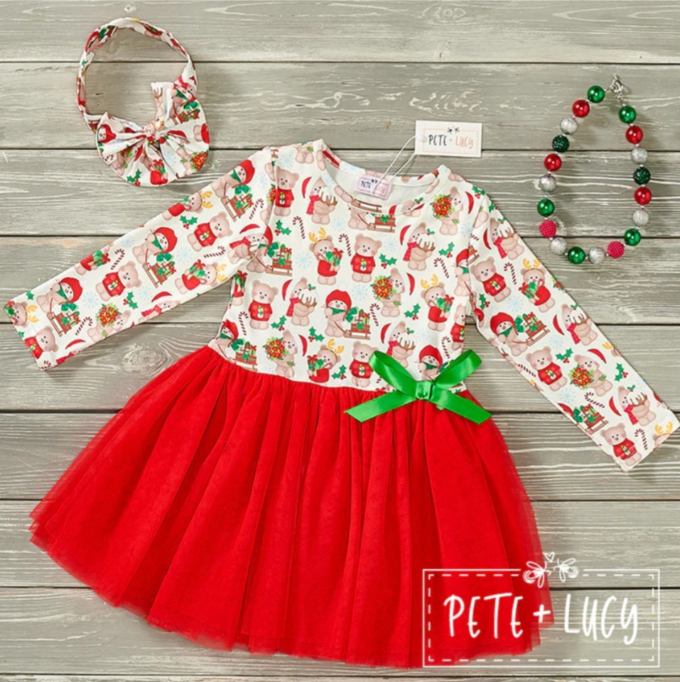 Christmas Family Tulle Dress
